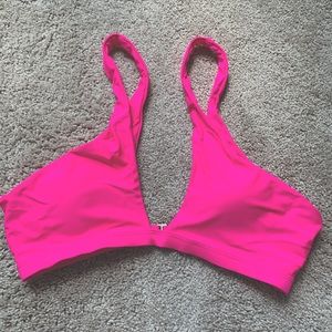 Hot pink bikini top